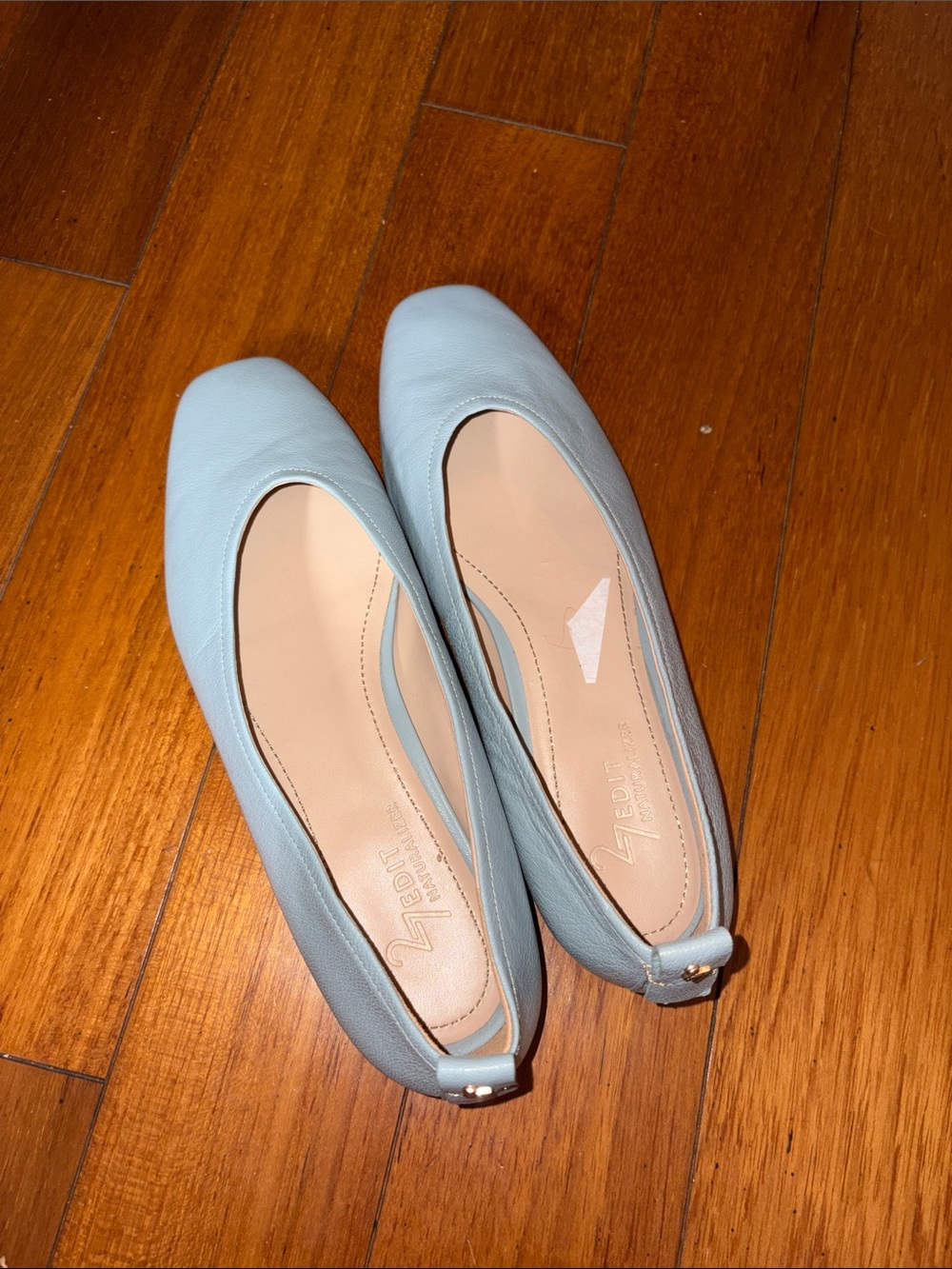 NWOT 27 Edit Naturalizer Women's Carla Ballet Flat Powder Blue Leather 6.5 - Picture 3 of 6